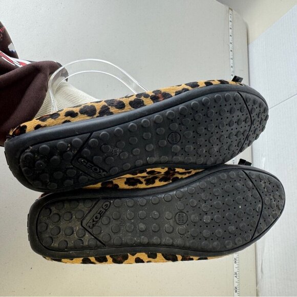 Geox Respira Italian Leopard Animal Print Womens Ballet Flats Size 40 - Picture 7 of 13